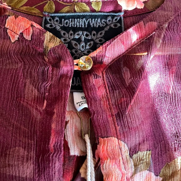 JOHNNY WAS Winona Silk Maxi Dress - Picture 12 of 15